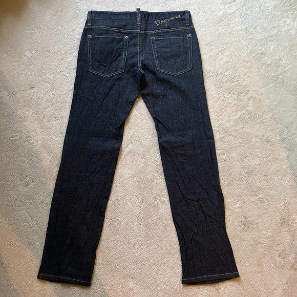 NWT Made in Italy DSQUARED2 Dark Rinse Wash SLIM JEANS Size 46 EUR | 30 US - Picture 2 of 10